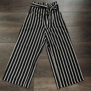 Striped Ankle Pants